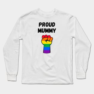 Proud Mummy Rainbow Pride T Shirt Design Long Sleeve T-Shirt